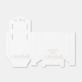 Moderne elegante eenentwintigste verjaardag bloeme bedankdoosjes (Uitgevouwen)