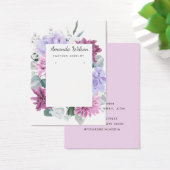 Moderne Elegante eenvoudige bloemensieraden displa Visitekaartje (Bureau)