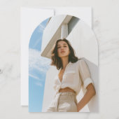 Moderne Elegante Eenvoudige Boog Vrijgezellenfeest Kaart (Achterkant)