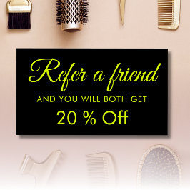 Moderne Elegante Eenvoudige Chartreuse Referral Ka Visitekaartje