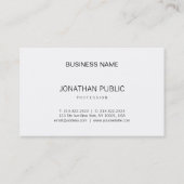 Moderne, elegante, eenvoudige design, professionel visitekaartje (Achterkant)