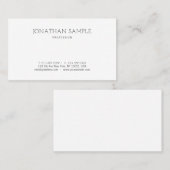 Moderne, elegante, eenvoudige design professionele visitekaartje (Voorkant / Achterkant)