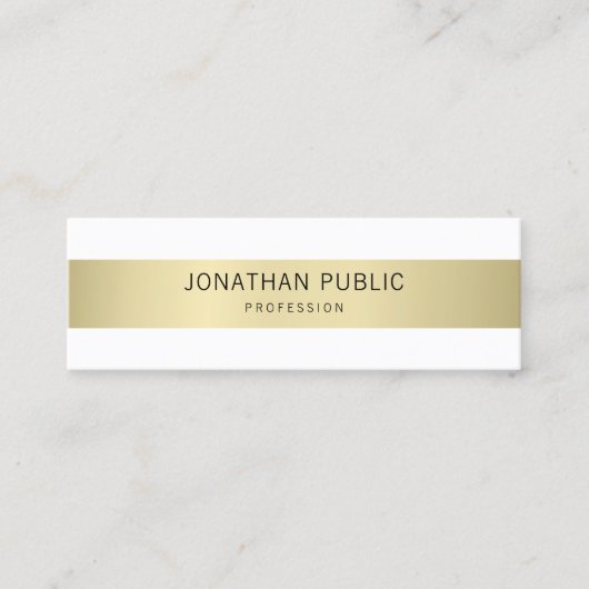 Moderne, elegante, eenvoudige designkleuren, luxe mini visitekaartje (Voorkant)