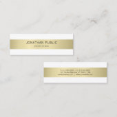 Moderne, elegante, eenvoudige designkleuren, luxe mini visitekaartje (Voorkant / Achterkant)