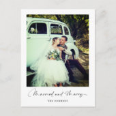 Moderne Elegante Eenvoudige Foto Kerstmis Feestdagenkaart (Voorkant)