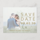 Moderne elegante, eenvoudige fotobruiloft, behalve aankondigingskaart (Voorkant)