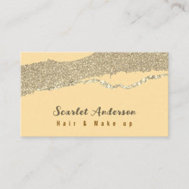 Moderne elegante eenvoudige glitter visitekaartje