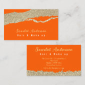 Moderne elegante eenvoudige glitter visitekaartje (Voorkant / Achterkant)