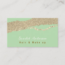 Moderne elegante eenvoudige glitter visitekaartje