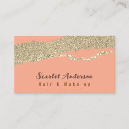 Moderne elegante eenvoudige glitter visitekaartje