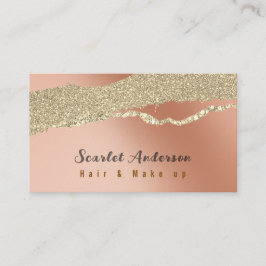 Moderne elegante eenvoudige glitter visitekaartje