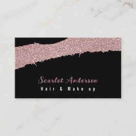 Moderne elegante eenvoudige glitter visitekaartje