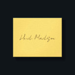 Moderne Elegante Eenvoudige Gouden Kleurencalligra Canvas Afdruk<br><div class="desc">De rendy Sjabloon van de Retrostijl voor alle behoeften.</div>