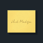 Moderne Elegante Eenvoudige Gouden Kleurencalligra Canvas Afdruk<br><div class="desc">De rendy Sjabloon van de Retrostijl voor alle behoeften.</div>