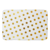 Moderne Elegante Eenvoudige Klasse Witte Gouden St Badmat (Voorkant)