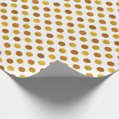 Moderne Elegante Eenvoudige Klasse Witte Gouden St Cadeaupapier (Hoek)