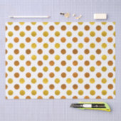 Moderne Elegante Eenvoudige Klasse Witte Gouden St Tissuepapier (Craft)