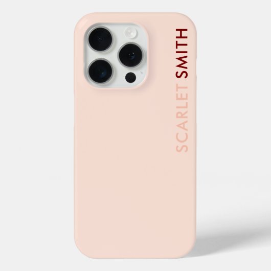Moderne elegante eenvoudige minimalist Case-Mate iPhone case (Achterkant)