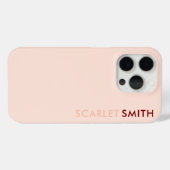 Moderne elegante eenvoudige minimalist Case-Mate iPhone case (Achterkant (horizontaal))