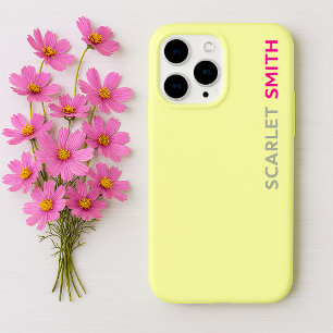 Moderne elegante eenvoudige minimalist iPhone 15 pro case