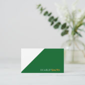 Moderne elegante eenvoudige minimalist visitekaartje (Staand voorkant)