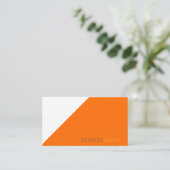 Moderne elegante eenvoudige minimalist visitekaartje (Staand voorkant)