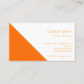 Moderne elegante eenvoudige minimalist visitekaartje (Achterkant)