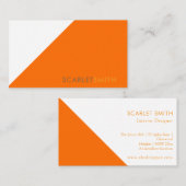 Moderne elegante eenvoudige minimalist visitekaartje (Voorkant / Achterkant)