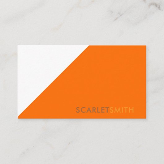 Moderne elegante eenvoudige minimalist visitekaartje (Voorkant)