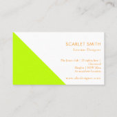 Moderne elegante eenvoudige minimalist visitekaartje (Achterkant)