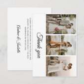 Moderne Elegante Eenvoudige Minimalistische Trouwf RSVP Kaartje (Voorkant / Achterkant)