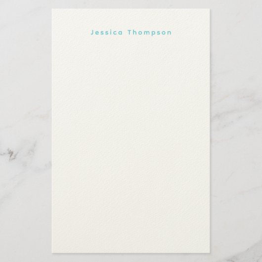 Moderne Elegante Eenvoudige Professionele Naam Briefpapier (Voorkant)