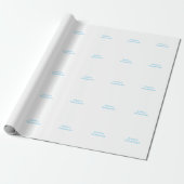 Moderne Elegante Eenvoudige Professionele Naam Cadeaupapier (Uitgerold)