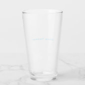 Moderne Elegante Eenvoudige Professionele Naam Glas (Achterkant)