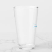 Moderne Elegante Eenvoudige Professionele Naam Glas (Rechts)