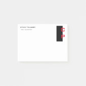 Moderne, elegante, eenvoudige professionele post-it® notes (Voorkant)
