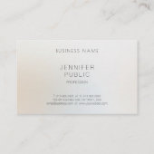 Moderne Elegante Eenvoudige Professionele Schoonhe Visitekaartje (Achterkant)