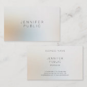 Moderne Elegante Eenvoudige Professionele Schoonhe Visitekaartje (Voorkant / Achterkant)