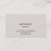 Moderne, elegante, eenvoudige professionele vormge visitekaartje (Achterkant)