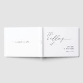 Moderne Elegante Eenvoudige Romantische Minimalist Gastenboek (Volledig)