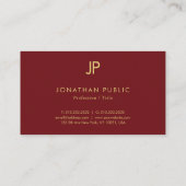 Moderne Elegante Eenvoudige Sjabloon Custom Jouw t Visitekaartje (Achterkant)