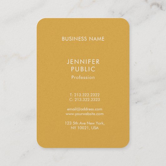 Moderne Elegante Eenvoudige Sjabloon Trend Colors  Visitekaartje (Achterkant)