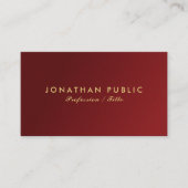 Moderne elegante eenvoudige Sjabloon van uw aangep Visitekaartje (Voorkant)