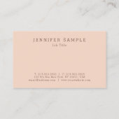 Moderne, elegante, eenvoudige Sjabloon voor design Visitekaartje (Achterkant)