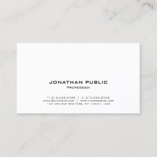 Moderne Elegante Eenvoudige Template Professioneel Visitekaartje