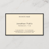 Moderne Elegante Eenvoudige Typografie Script Luxe Visitekaartje (Achterkant)