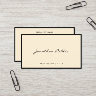 Moderne Elegante Eenvoudige Typografie Script Luxe Visitekaartje