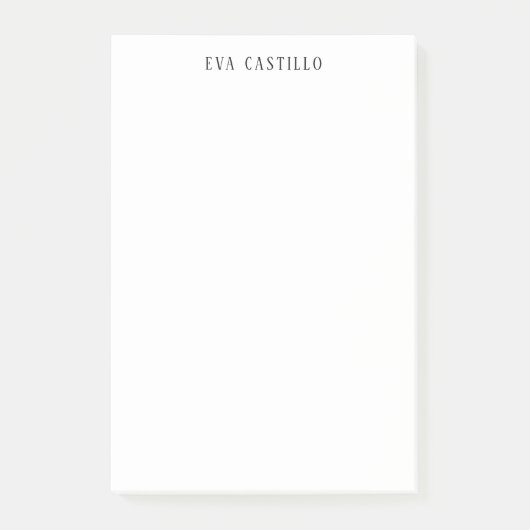 Moderne Elegante Eenvoudige Witte Professionele Ei Post-it® Notes (Voorkant)