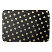 Moderne Elegante Eenvoudige Zwarte Roze Gouden Sti Badmat (Voorkant)