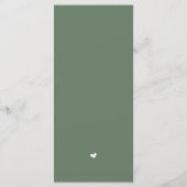Moderne Elegante Eettafel Plaatsing Bedankkaart Programmakaart (Achterkant)